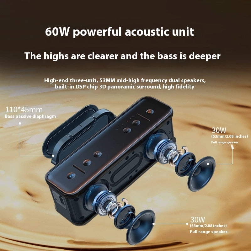 Berlin Sound Bluetooth Speaker High-Quality Sound Large Volume Subwoofer Home Audiophile Wireless Bluetooth Speaker