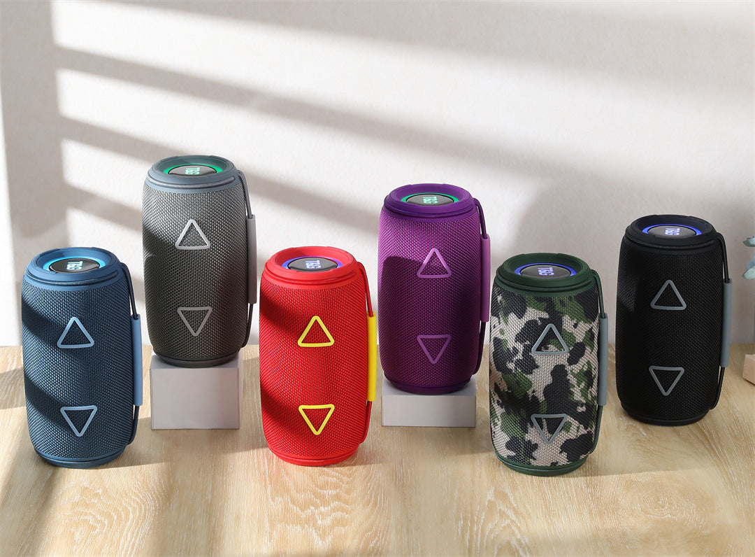 Cross-Border New Bluetooth Speaker TG657 Outdoor Portable Sports Cylindrical RGB Lighting Handheld Subwoofer Speaker