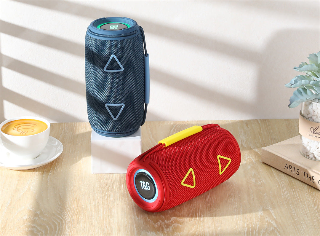 Cross-Border New Bluetooth Speaker TG657 Outdoor Portable Sports Cylindrical RGB Lighting Handheld Subwoofer Speaker