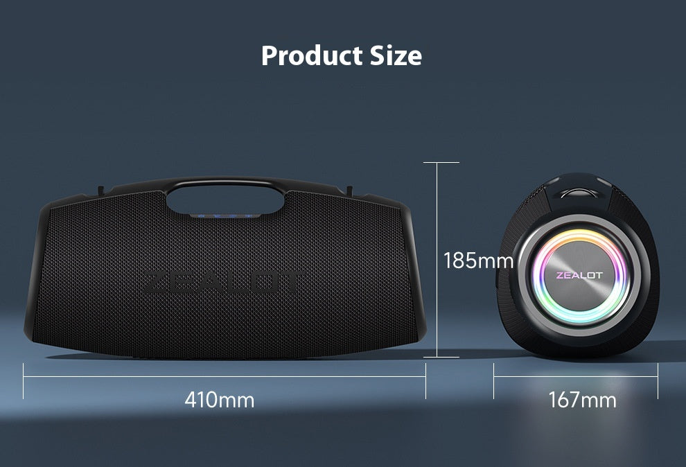 ZEALOT S78 Bluetooth Speaker High Sound Quality High Power 150W Peak Subwoofer 3D Surround Outdoor Speaker