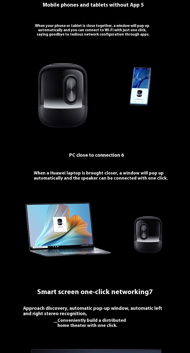 Brand New Huawei SoundX New Smart Bluetooth Speaker for Home Desktop with Devialet Tuning and Smart Voice Control