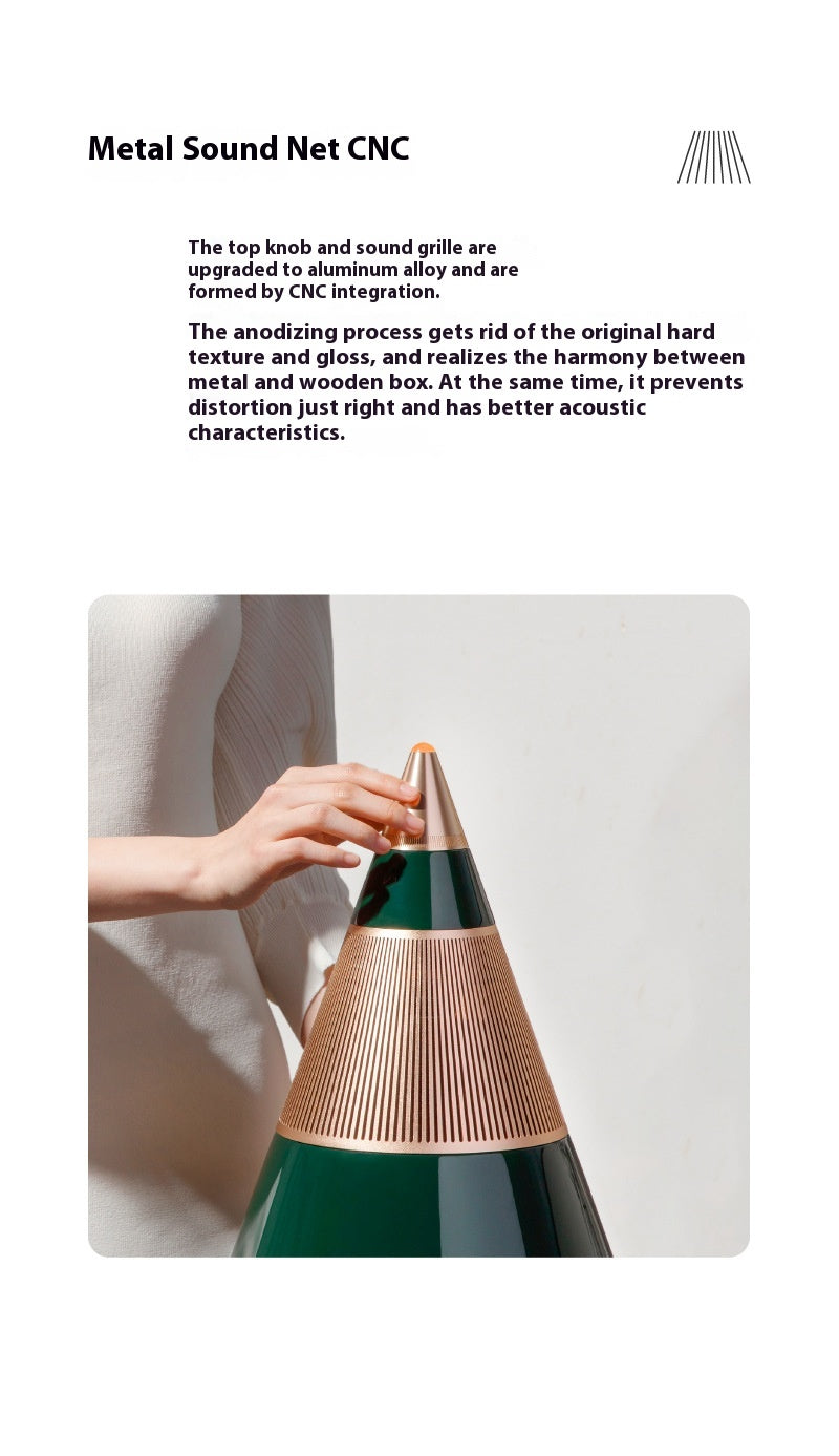 Pure Acoustics TRETTITRE Audiophile HiFi Bluetooth Speaker Multi-Functional TTT Wooden Big Mountain Peak Custom Speaker