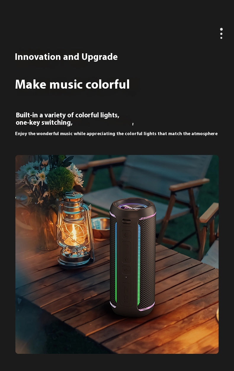 Leden Bluetooth Speaker X30 High-Quality Wireless Subwoofer Outdoor Portable Waterproof Car Speaker