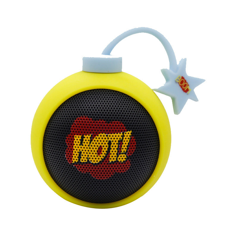 Spherical Bluetooth Speaker Wireless Mini Cute Small Speaker Cartoon Creative Silicone Card Slot New Portable Model