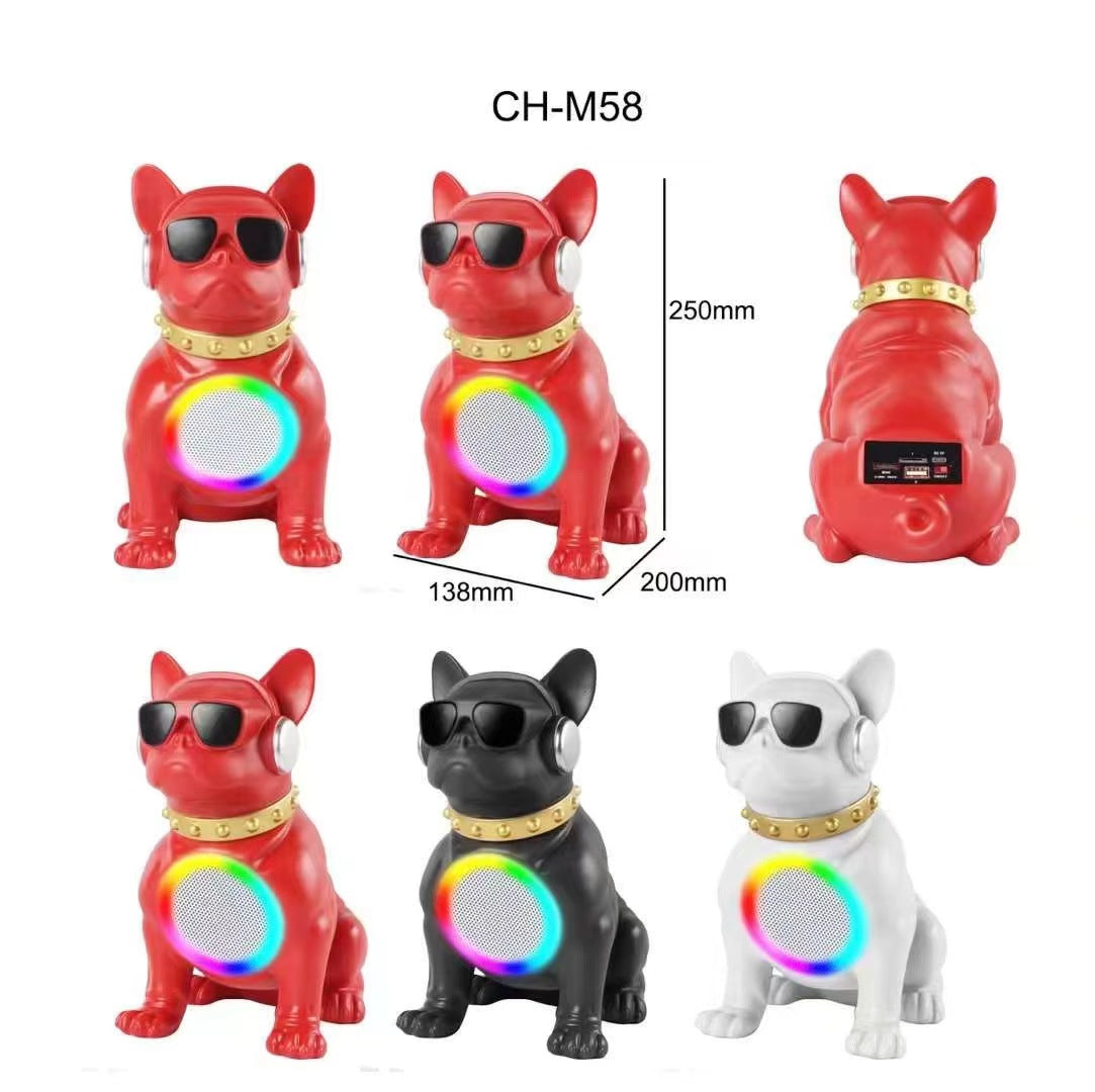 Cartoon Multifunctional Bluetooth Speaker Wireless Card Slot Square Dance Subwoofer Home Desktop Light Big Speaker