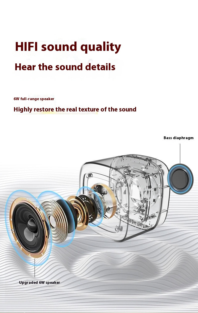 New Bluetooth Speaker Portable Outdoor Bluetooth Audio Wireless Karaoke with Microphone for Home KTV