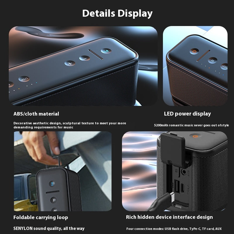 Berlin Sound Bluetooth Speaker High-Quality Sound Large Volume Subwoofer Home Audiophile Wireless Bluetooth Speaker