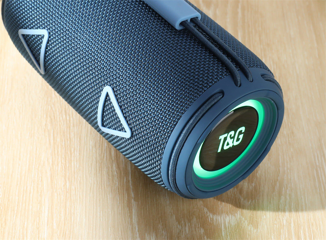 Cross-Border New Bluetooth Speaker TG657 Outdoor Portable Sports Cylindrical RGB Lighting Handheld Subwoofer Speaker