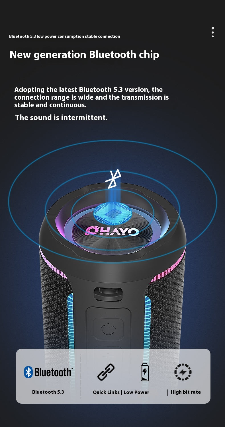 Leden Bluetooth Speaker X30 High-Quality Wireless Subwoofer Outdoor Portable Waterproof Car Speaker