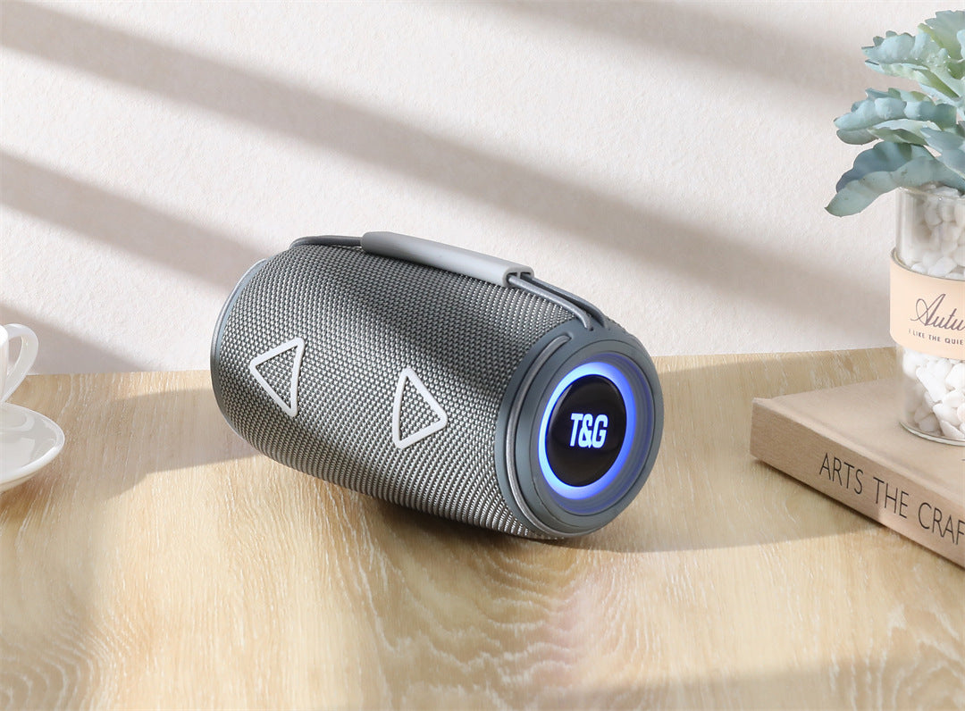 Cross-Border New Bluetooth Speaker TG657 Outdoor Portable Sports Cylindrical RGB Lighting Handheld Subwoofer Speaker