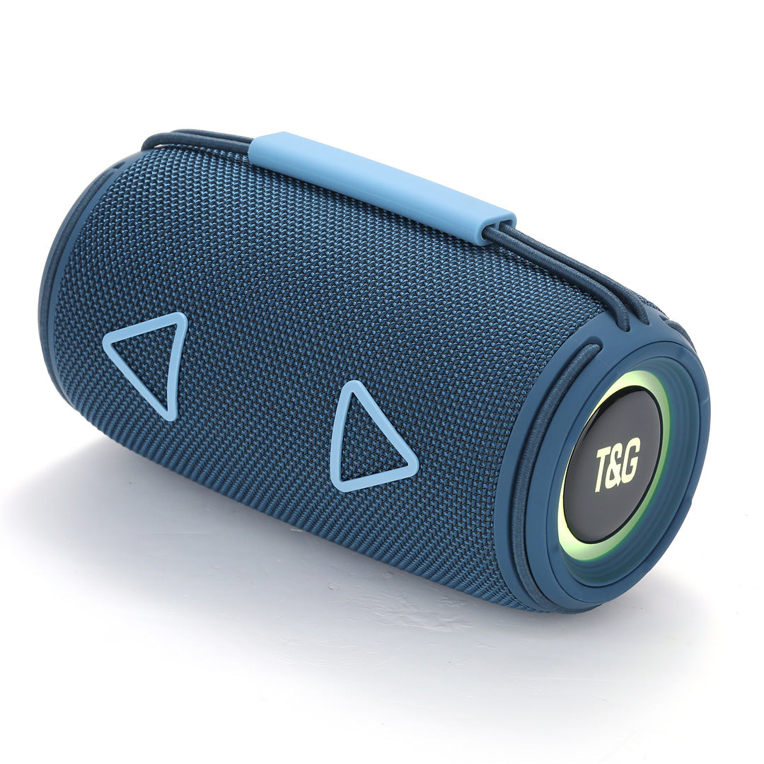 Cross-Border New Bluetooth Speaker TG657 Outdoor Portable Sports Cylindrical RGB Lighting Handheld Subwoofer Speaker