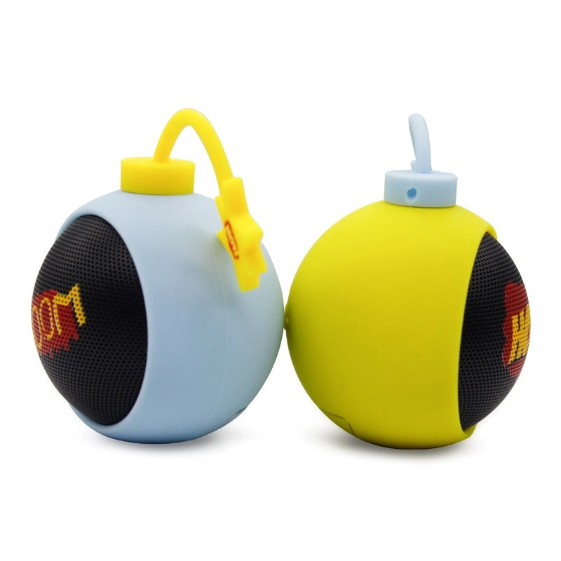 Spherical Bluetooth Speaker Wireless Mini Cute Small Speaker Cartoon Creative Silicone Card Slot New Portable Model