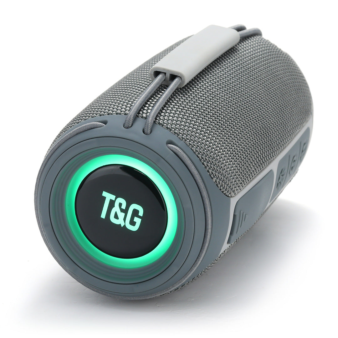 Cross-Border New Bluetooth Speaker TG657 Outdoor Portable Sports Cylindrical RGB Lighting Handheld Subwoofer Speaker