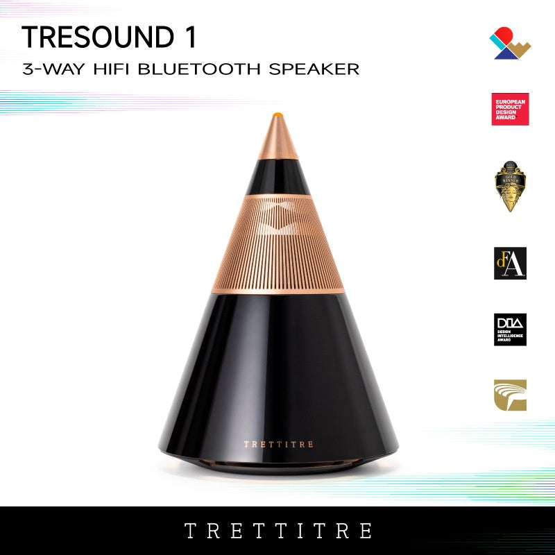 Pure Acoustics TRETTITRE Audiophile HiFi Bluetooth Speaker Multi-Functional TTT Wooden Big Mountain Peak Custom Speaker