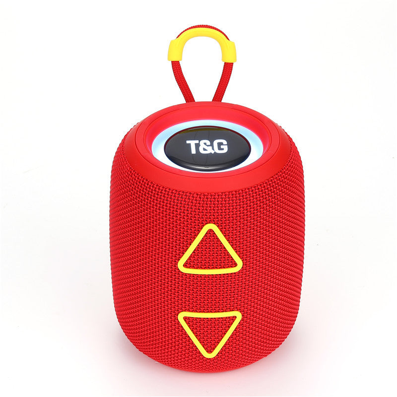 New TG655 Exquisite Cylindrical Triangle Button Heavy Bass Bluetooth Portable Speaker Colorful Lights Cool Fashion Speaker