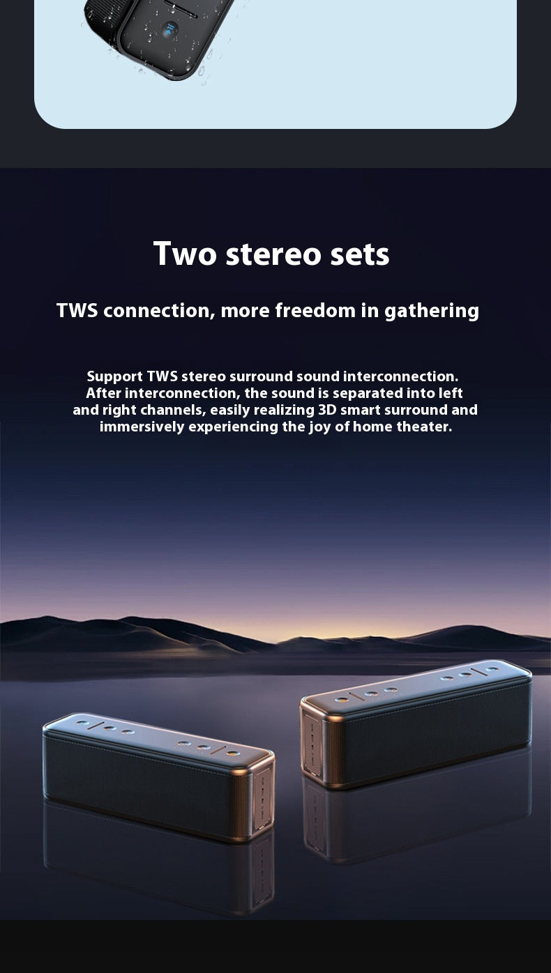 Berlin Sound Bluetooth Speaker High-Quality Sound Large Volume Subwoofer Home Audiophile Wireless Bluetooth Speaker