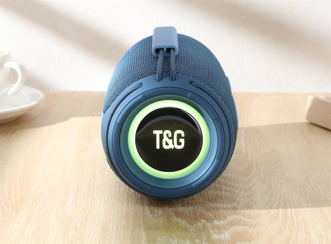 Cross-Border New Bluetooth Speaker TG657 Outdoor Portable Sports Cylindrical RGB Lighting Handheld Subwoofer Speaker