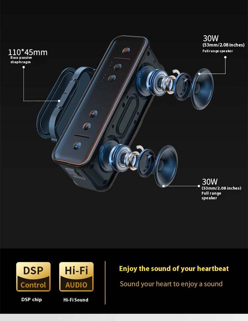 Berlin Sound Bluetooth Speaker High-Quality Sound Large Volume Subwoofer Home Audiophile Wireless Bluetooth Speaker