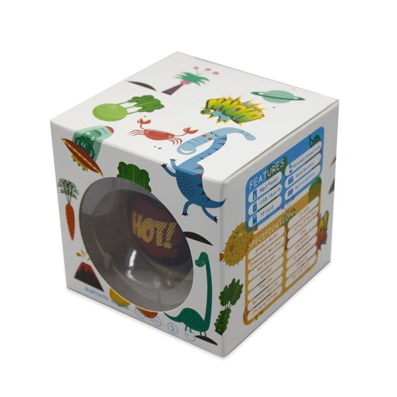Spherical Bluetooth Speaker Wireless Mini Cute Small Speaker Cartoon Creative Silicone Card Slot New Portable Model