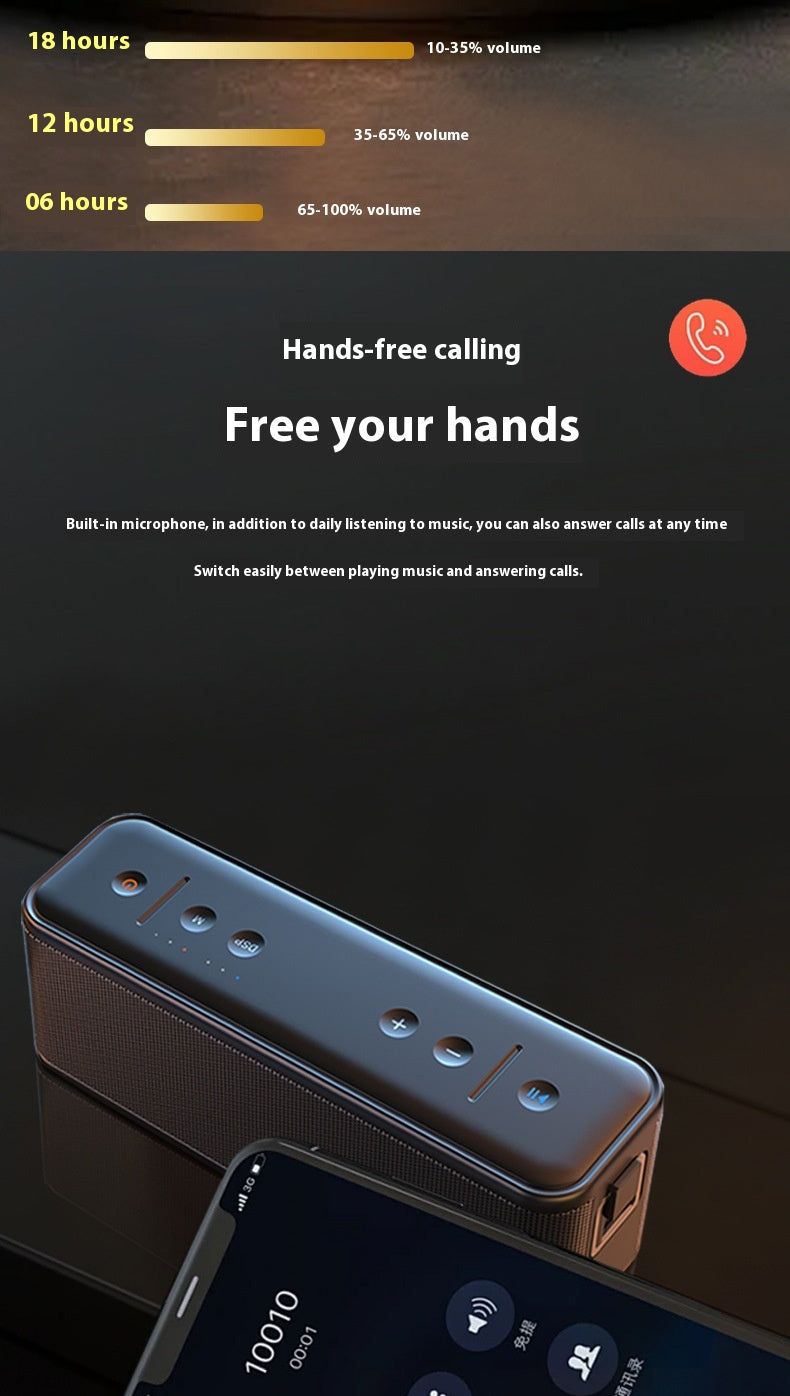 Berlin Sound Bluetooth Speaker High-Quality Sound Large Volume Subwoofer Home Audiophile Wireless Bluetooth Speaker