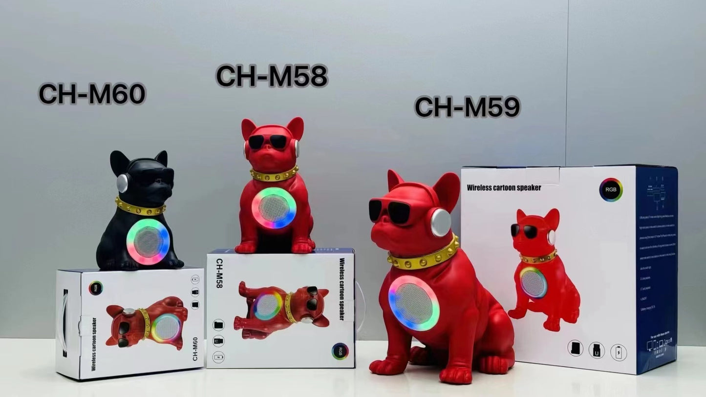 Cartoon Multifunctional Bluetooth Speaker Wireless Card Slot Square Dance Subwoofer Home Desktop Light Big Speaker