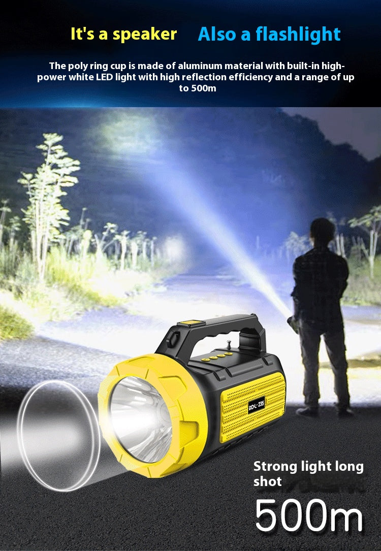 Outdoor Speaker Bluetooth Speaker Wireless Card Slot Solar Creative Multifunctional Flashlight Portable Speaker