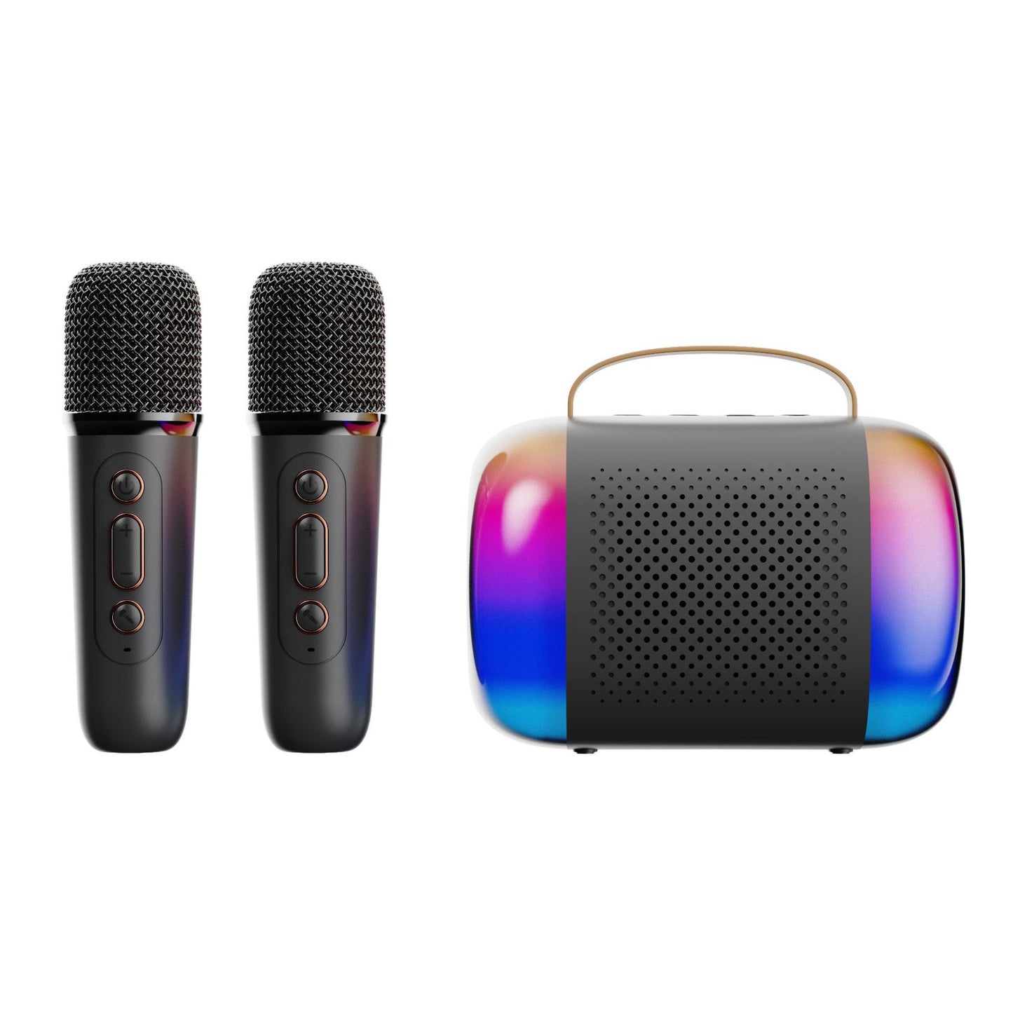 New Bluetooth Speaker Portable Outdoor Bluetooth Audio Wireless Karaoke with Microphone for Home KTV