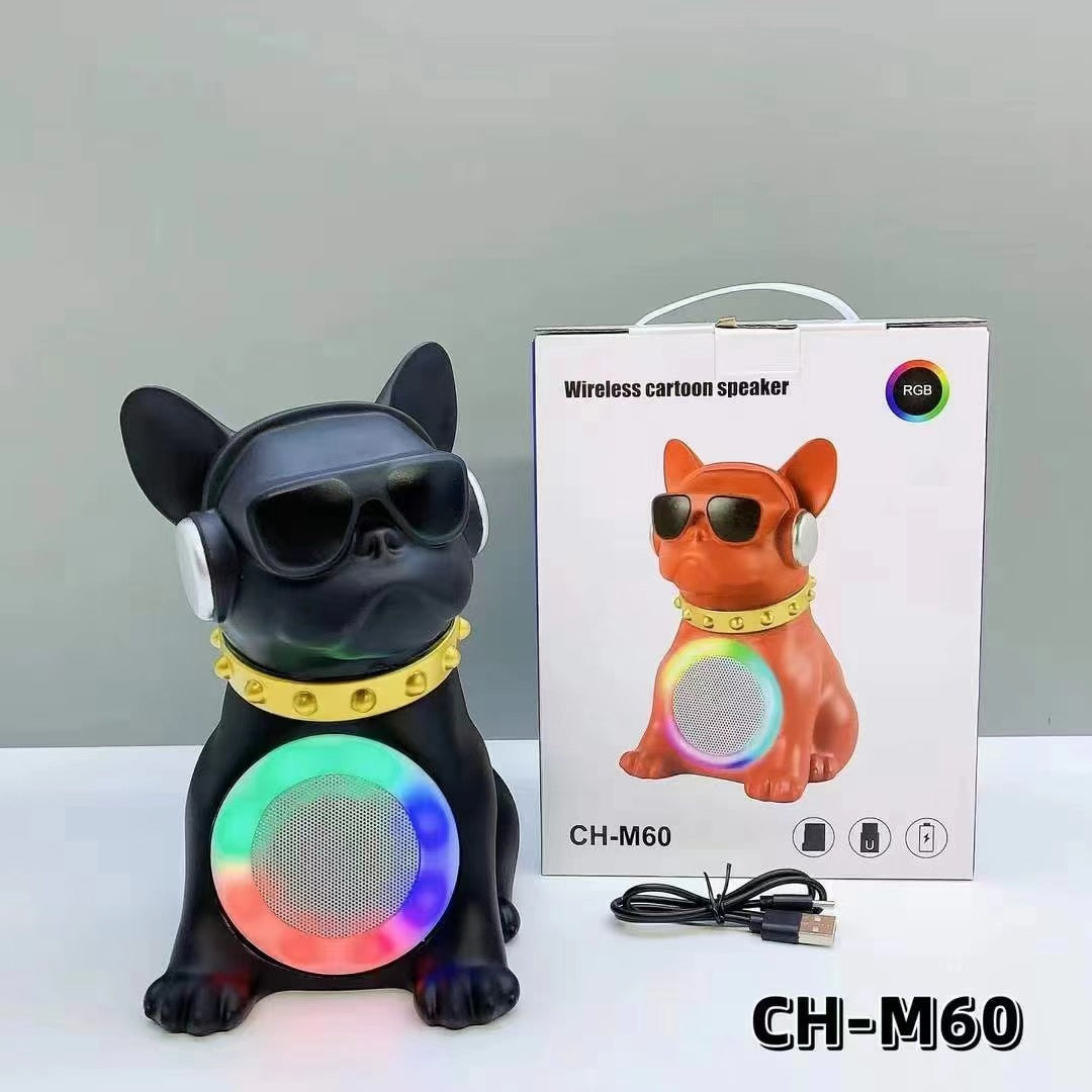 Cartoon Multifunctional Bluetooth Speaker Wireless Card Slot Square Dance Subwoofer Home Desktop Light Big Speaker