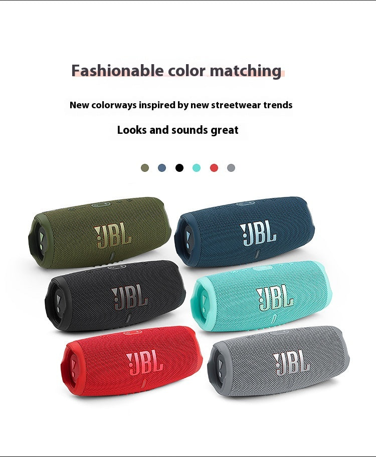 JBL CHARGE5 Music Shockwave 5th Generation Portable Bluetooth Speaker + Subwoofer Outdoor Speaker