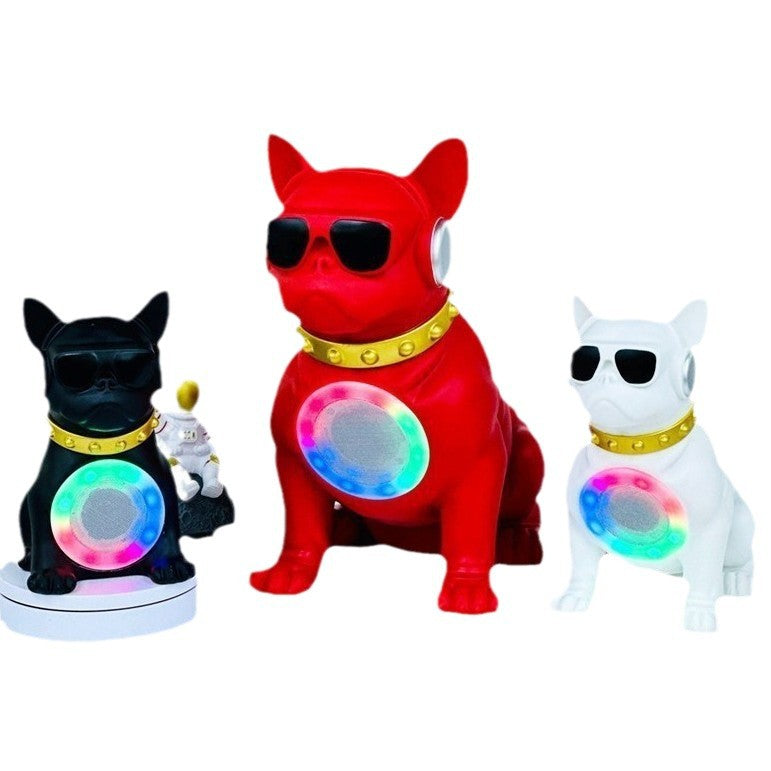 Cartoon Multifunctional Bluetooth Speaker Wireless Card Slot Square Dance Subwoofer Home Desktop Light Big Speaker