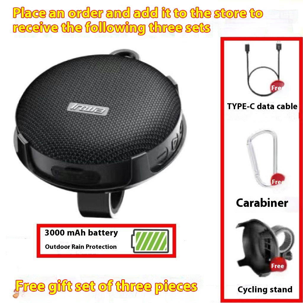 New Model Cycling Speaker Sports Motorcycle Electric Vehicle Outdoor Portable Bluetooth Waterproof High Volume Hiking Speaker