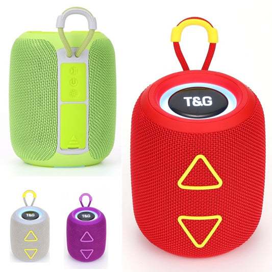 New TG655 Exquisite Cylindrical Triangle Button Heavy Bass Bluetooth Portable Speaker Colorful Lights Cool Fashion Speaker