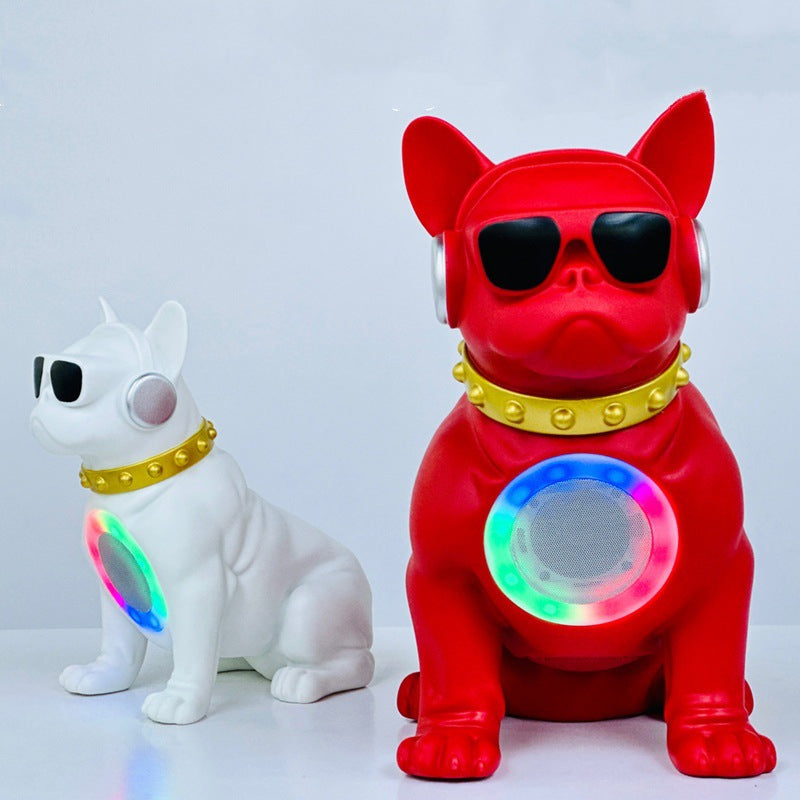 Cartoon Multifunctional Bluetooth Speaker Wireless Card Slot Square Dance Subwoofer Home Desktop Light Big Speaker