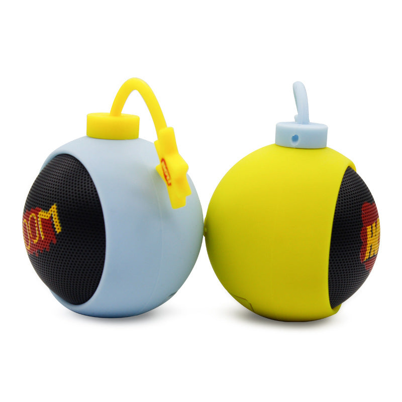 Spherical Bluetooth Speaker Wireless Mini Cute Small Speaker Cartoon Creative Silicone Card Slot New Portable Model