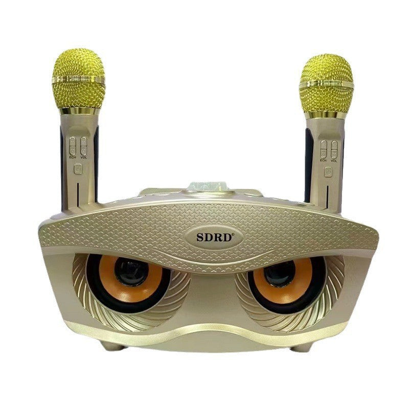 SD306S Bluetooth Speaker Owl Mobile Phone Singing Wireless Microphone Dual Speaker Microphone Speaker Manufacturer Supply