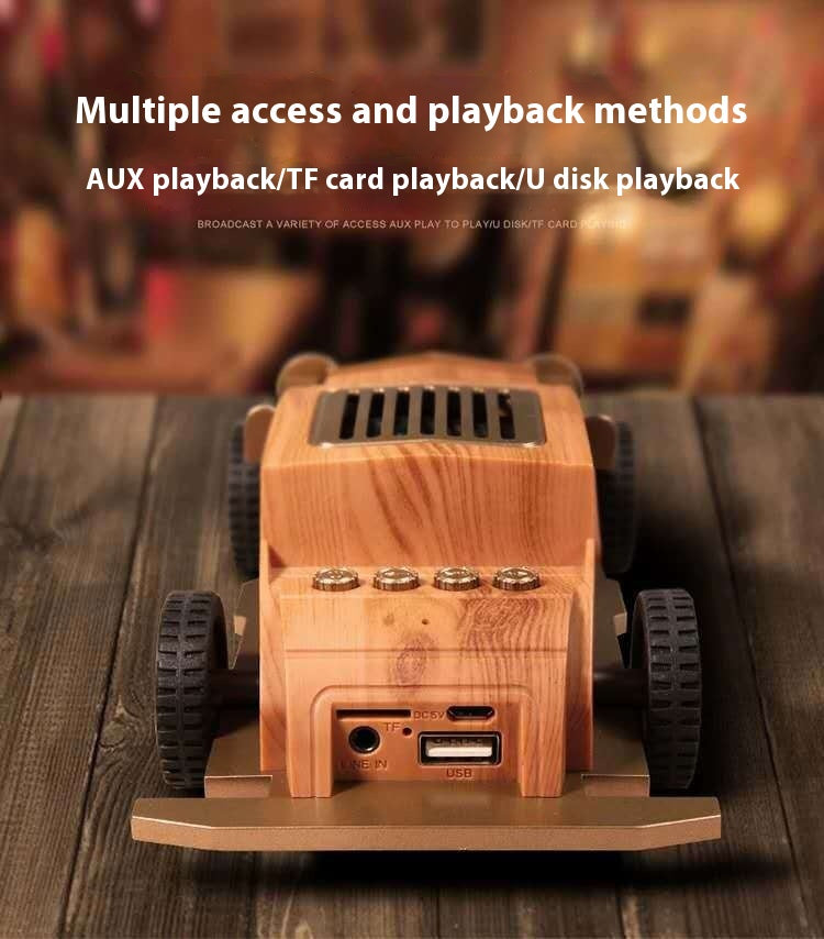 Creative New Multifunctional Vintage Car Bluetooth Speaker Retro Fashion Wireless Bluetooth Mini Card Slot Small Speaker