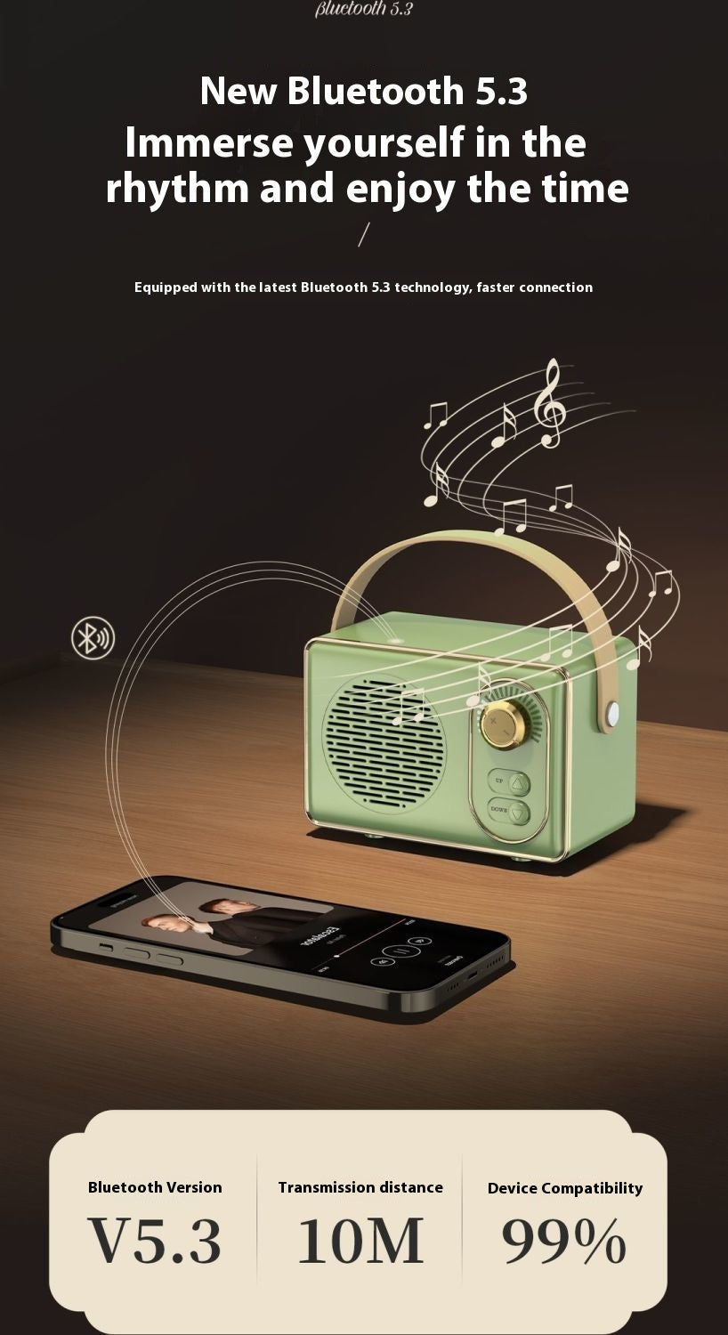 Bluetooth Speaker Desktop Subwoofer Large Volume Home Card Portable Outdoor Wireless High Sound Quality Audio Gift