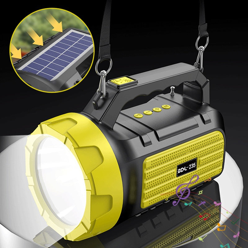 Outdoor Speaker Bluetooth Speaker Wireless Card Slot Solar Creative Multifunctional Flashlight Portable Speaker