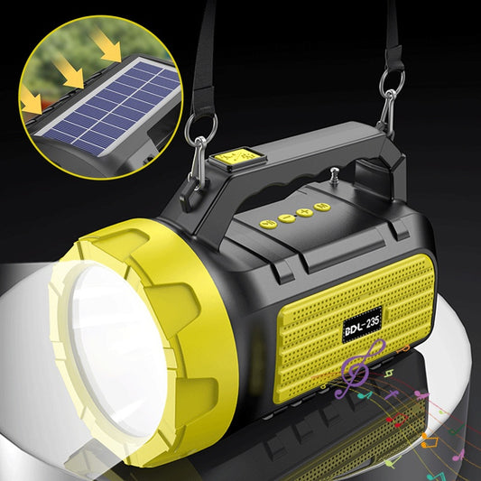 Outdoor Speaker Bluetooth Speaker Wireless Card Slot Solar Creative Multifunctional Flashlight Portable Speaker