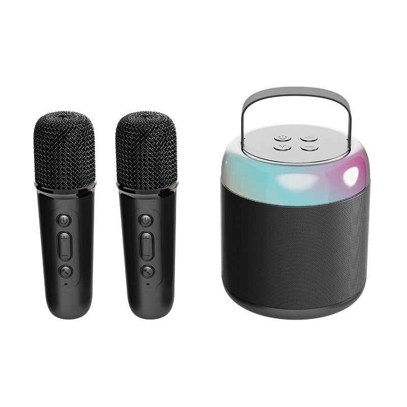New Bluetooth Speaker Portable Outdoor Bluetooth Audio Wireless Karaoke with Microphone for Home KTV