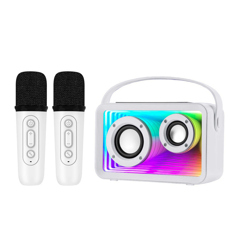 New Bluetooth Speaker Portable Outdoor Bluetooth Audio Wireless Karaoke with Microphone for Home KTV