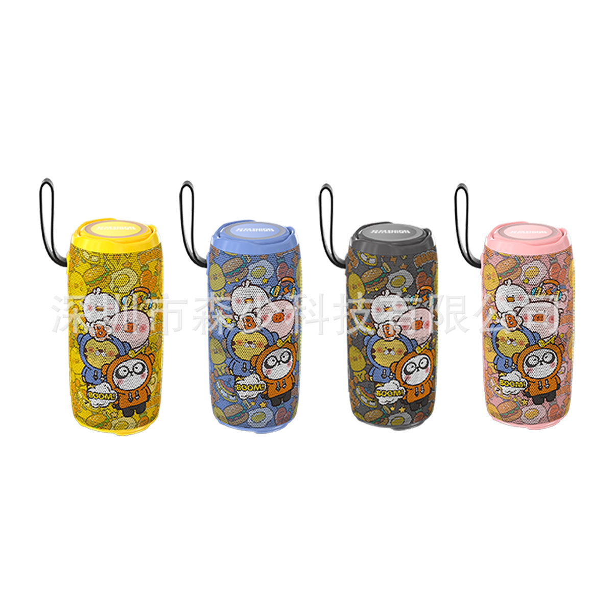 Cartoon Bluetooth Speaker Outdoor Camping Portable Subwoofer Bluetooth Speaker with Light and Deep Bass