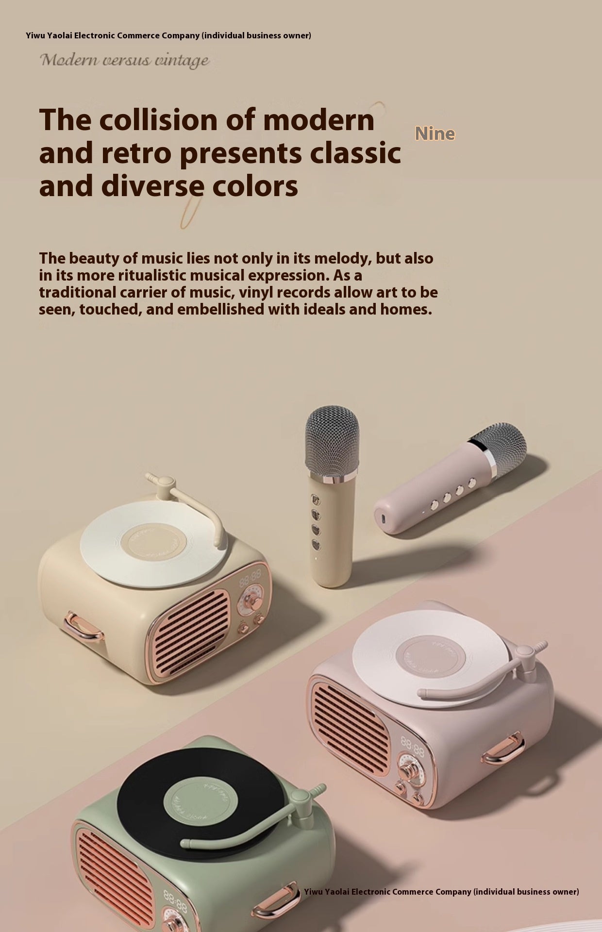 Microphone Practical Small Retro Little Prince Integrated Record Speaker Gift Birthday Microphone Song Audio Blue Free Shipping
