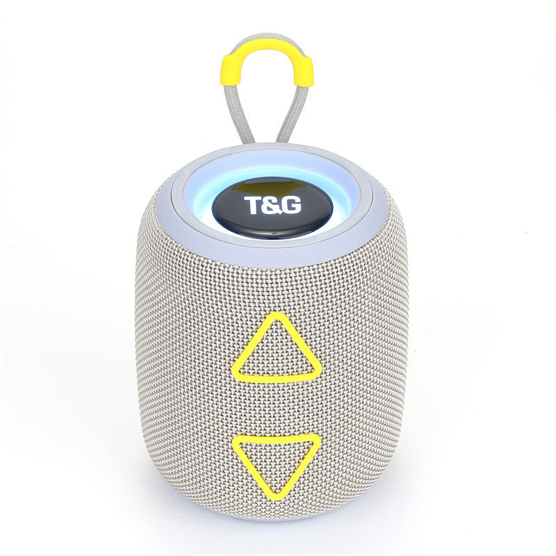 New TG655 Exquisite Cylindrical Triangle Button Heavy Bass Bluetooth Portable Speaker Colorful Lights Cool Fashion Speaker