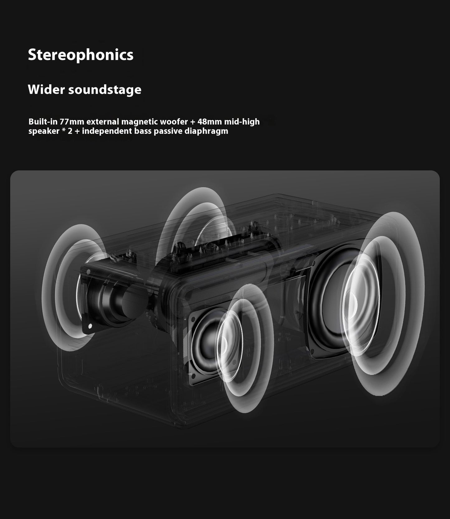 Music Legend Light-Picking Generation Berlin Sound Bluetooth Speaker Wireless Audiophile Grade