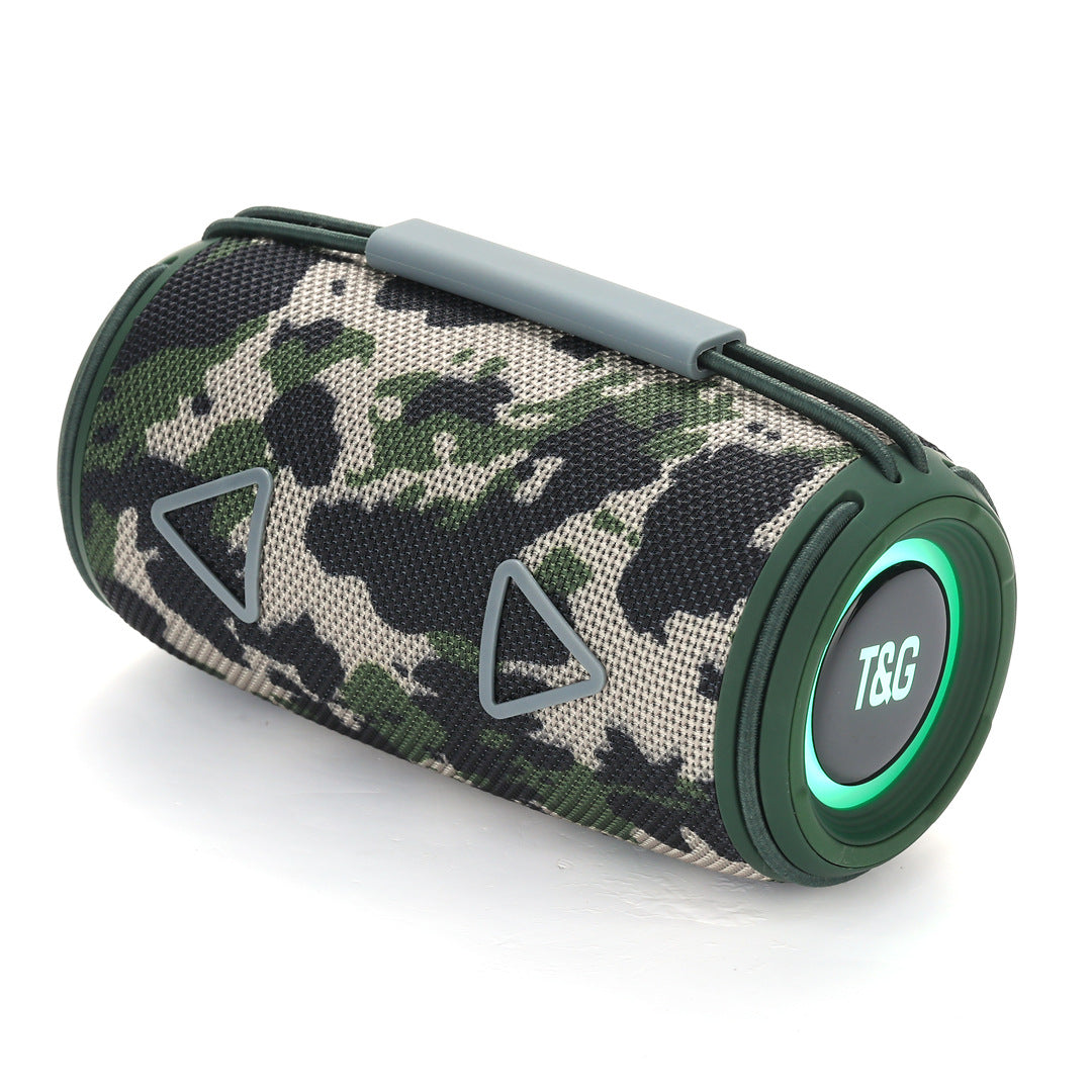 Cross-Border New Bluetooth Speaker TG657 Outdoor Portable Sports Cylindrical RGB Lighting Handheld Subwoofer Speaker