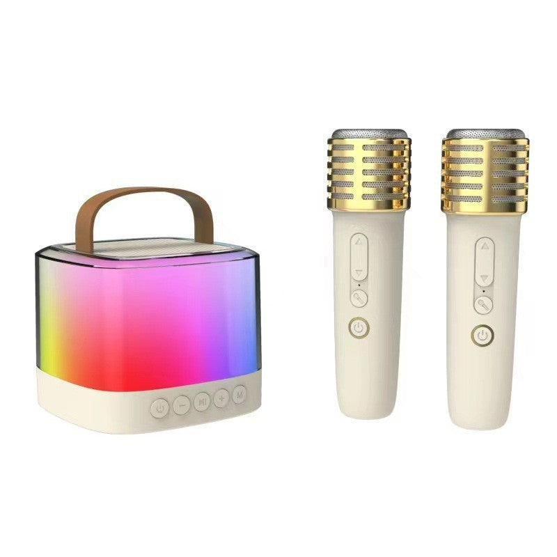 New Bluetooth Speaker Portable Outdoor Bluetooth Audio Wireless Karaoke with Microphone for Home KTV
