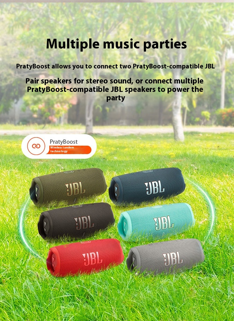 JBL CHARGE5 Music Shockwave 5th Generation Portable Bluetooth Speaker + Subwoofer Outdoor Speaker