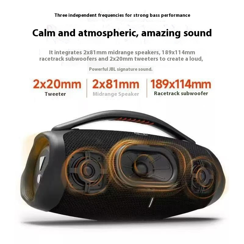 JB.L BOOMS BOX3 God of War 3rd Generation Wireless Bluetooth Speaker Large Portable God of War 3 Speaker