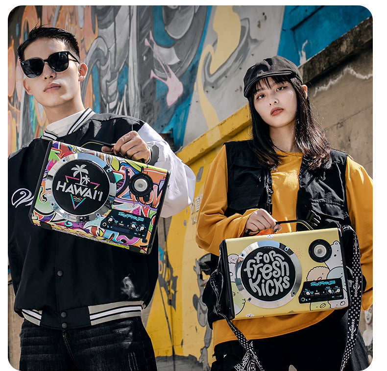 Hip-Hop Style Bluetooth Speaker Fashion Trend Music Companion Portable Hip-Hop Style Bluetooth Speaker Hip-Hop Style